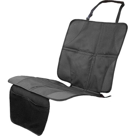 Alfombrilla protectora para asiento de coche con organizador amio-02485