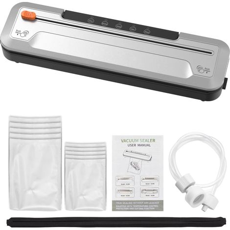Zoternen Macchina sottovuoto, potenza di aspirazione di 55 kPa, controllo automatico intelligente della temperatura, sigillatrice per alimenti sottovuoto con taglierina esterna per cucina domestica