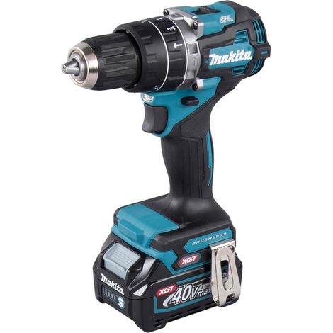 Makita - Trapano avvitatore a percussione, a batteria 40V, 2x batterie 2,0 Ah, caricabatterie HP002GA201 (1/4)