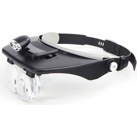 Loupe avec ensemble de verres interchangeables – Lunettes-loupe pour travaux de précision – Grossissement ajustable (1/3)