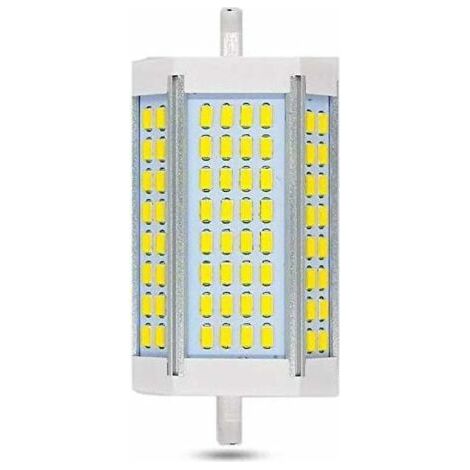 Lampadina LED R7S da 118 mm, 30 W, dimmerabile, 3000 lm, bianco freddo 6000 K. R7S J118, equivalente a una lampadina alogena da 300 W, con angolo di illuminazione di 200 gradi. Lampadina LED dimmerabi (1/4)