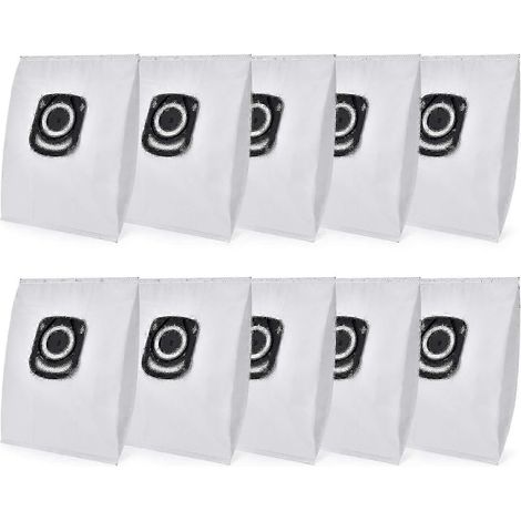 Lot de 10 sacs pour aspirateur - Compatibles avec les modèles Rowenta Hygiene + Zr200520, Rowenta Compact Power, X-trem Power et Silence Force (ro64xx Ro63xx Ro68xx Ro39x). (1/4)