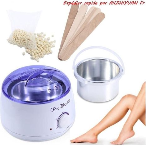 Device chauffe-cire hot 500ml +100g grains of cire to remove hair Cream +5 Spatulas professional Electric Portable (1/4)