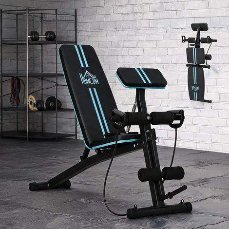 Vélo d'appartement negro y Azul en acero ABS 160 x 54 x 106 cm (1/5)