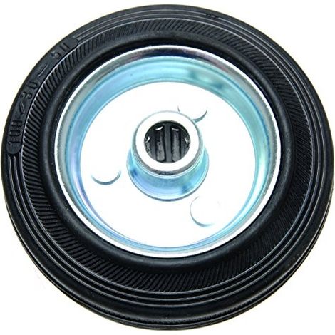 FORCE HOMME ROUE CAOUTCHOUC PLEIN, 100 MM, JANTE EN ACIER, 80959 (1/3)