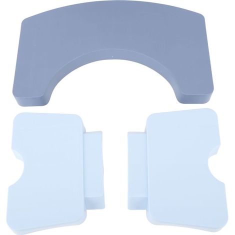 Tabouret de pot de toilette pliable PP, pied accroupi Portable pour cadeaux sains voyage bleu (1/5)
