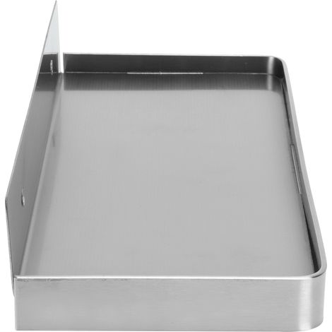 Support téléphone portable mural épais étagère de rangement salle de bain acier inoxydable brossé accessoire WC 185x90 mm (1/5)