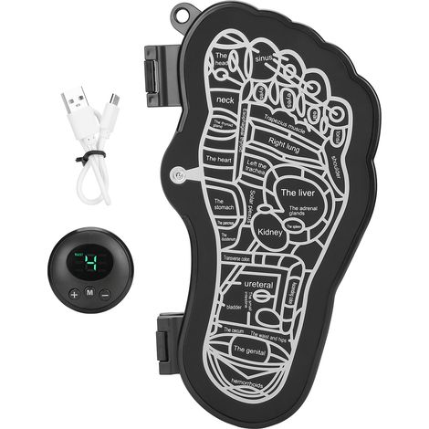 Tapis de massage EMS rechargeable pour pieds, pliable et réglable, stimulateur de circulation (1/5)