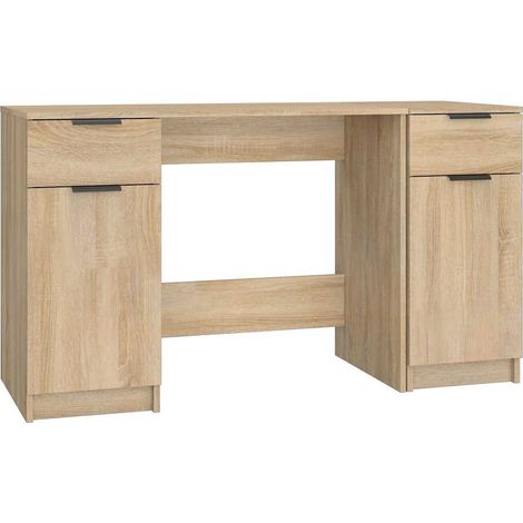 Schreibtisch mit Beistellschrank Sonoma-Eiche Holzwerkstoff vidaXL (1/5)