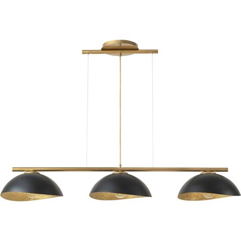 BOBOCHIC - Lustre ALTEA multi-lampes bicolore en acier  S Or