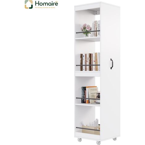 Bücherregal MDF weiß 40 x 30 x 160.5 cm HOMAIRE (1/5)