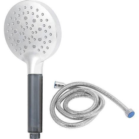 Douchette de salle de bain à main avec filetage G1/2 po, flexible long, filtre et système d'économie d'eau (1/5)