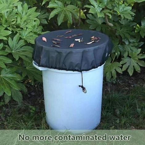 3 filets ajustables de 80 cm pour citernes d'eau de pluie, protection contre feuilles et moustiques. (1/4)