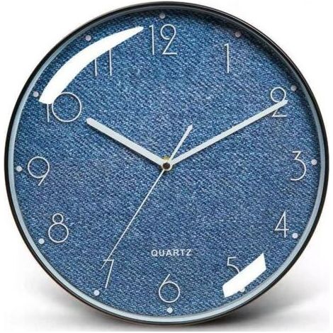 Runde Wanduhr, 25 cm Durchmesser, geräuschlos, Retro-Wanduhr ohne Ticken, geeignet für Küche, Schlafzimmer, Wohnzimmer (10 Zoll) (1/5)