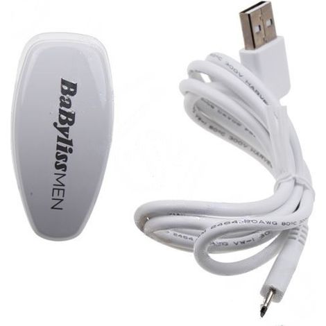 Adaptateur de voyage secteur pour rasoir et tondeuse – Chargeur d'origine – Compatible BB4409962 – 100-240V – Babyliss