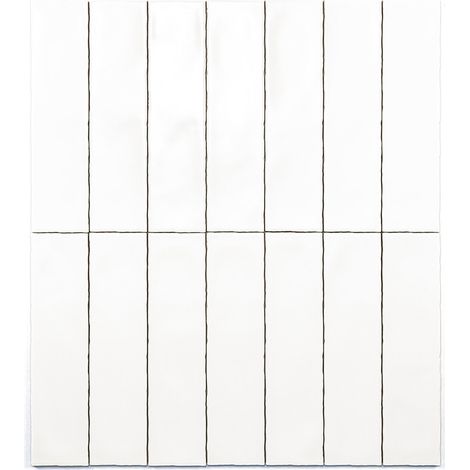 Carrelage Mur Ceramic Connection White Mate 7,5x30 cm