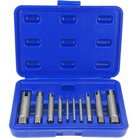 Extractor de machos de roscar rotos, extractor de tornillos, para la extracción rápida y sencilla de machos de roscar rotos (10 unidades) (1/5)