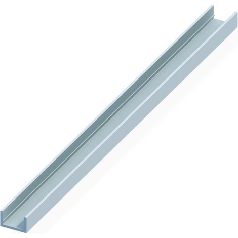 Vormann Alu U-Profil 10x19,5x1,5 mm, silber elox. 1000 mm lang