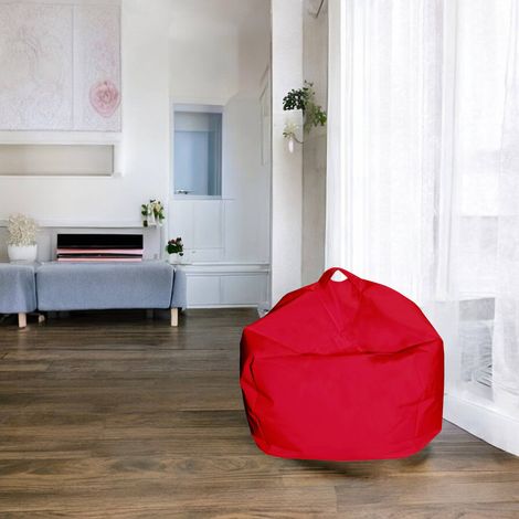 Dmora Puf elegante, color rojo, Medidas 65 x 50 x 65 cm, con embalaje reforzado (1/3)