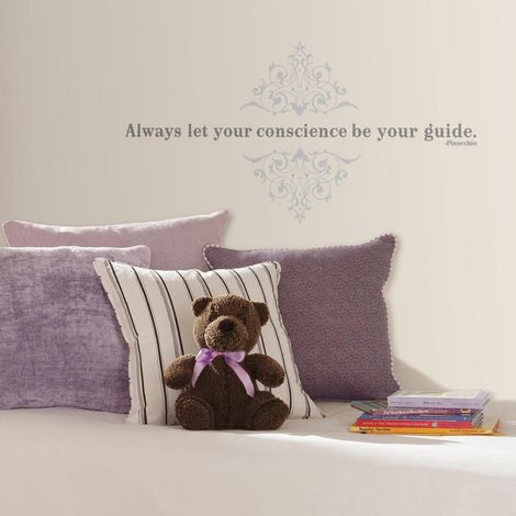 Stickers phrase Pinocchio -Always let your conscience be your guide- Disney (1/3)