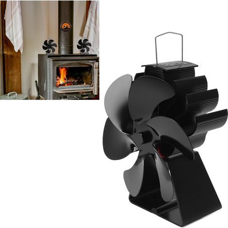 Moteur de cheminée à 6 pales, ventilateur de cheminée auto-générateur, ventilateur de cheminée thermique, ventilateur de cheminée résistant aux hautes températures, ventilateur de circulation d'air. (1/5)