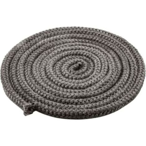 Joint haute température Cordon de porte de four pour joint de cheminée, 10 mm x 4 m, corde en fibre de verre ignifuge pour poêle, cheminée, four, chaudière, résistante à 450-550 ℃, noir (1/4)