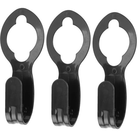 Support de tuyau d'arrosage suspendu, léger et portable, en plastique, avec crochet pour tuyau d'arrosage (lot de 3)