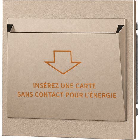 Interrupteur mural doré Série Z prise pour alimentation par insertion de carte PC ignifuge 13 × 9 × 10 cm – Livraison gratuite