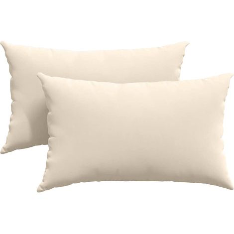Maison Exclusive - Coussins de canapé 2 pcs Beige 50 x 30 cm tissu