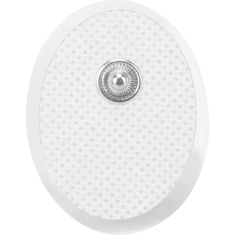 20 Pièces Électrodes de Massage 3x4cm Ovales pour Physiothérapie et Électrostimulation (1/5)