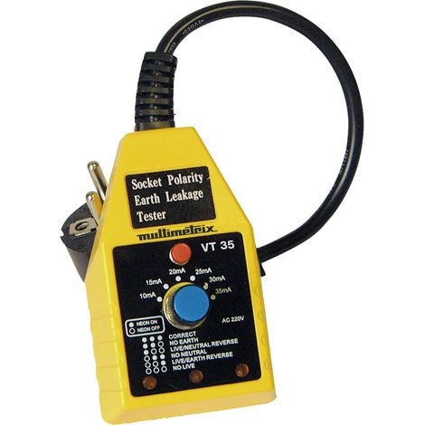 Multimetrix VT 35 FI-Schnelltester CAT II 250 V LED (1/2)
