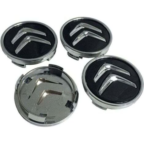 4 Pièces 60mm Auto Cache Moyeux Capuchons De Centre pour Citroen C3 C4 C5 Elysee Berling Xsara Picasso Saxo DS3 DS4 DS6, Jante Centre D'emblème Accessoires de Logo D'emblème de Décoration de Pneus (1/4)