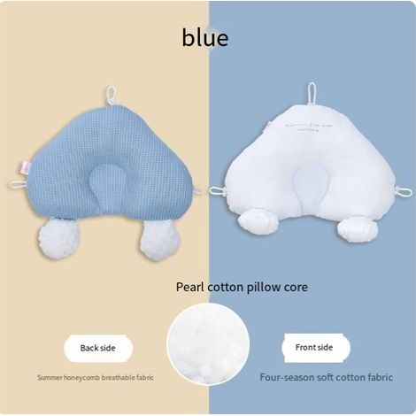 Oreiller de positionnement pour bébé, oreiller apaisant pour nouveau-né, correction du sommeil, prévention des déformations de la tête, oreiller pour bébé (1/2)