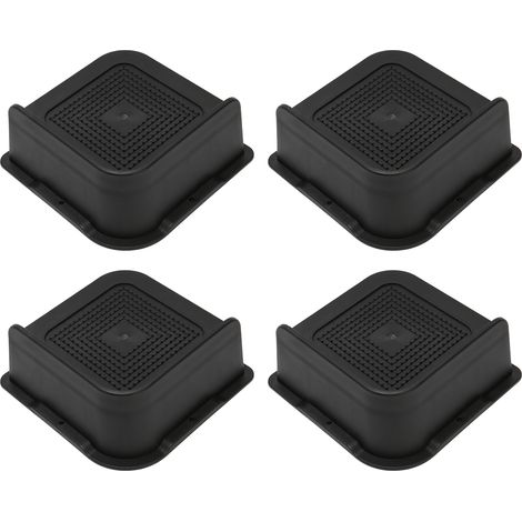 L-förmige, rutschfeste Möbelfüße für Stühle, Schreibtische, Sofas und Tische – Schwarz – 5,1 cm (1/5)