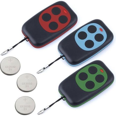 Universelle Torfernbedienung mit 433,92 MHz Frequenz, elegante programmierbare Fernbedienung mit Festcode, Batterie im Lieferumfang enthalten (1/4)