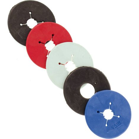 Nero - Rosette pony in gomma naturale per imboccature