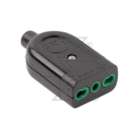 Clavija de 2 polos + toma de tierra 16A 220V 2 polos paso ancho y estrecho