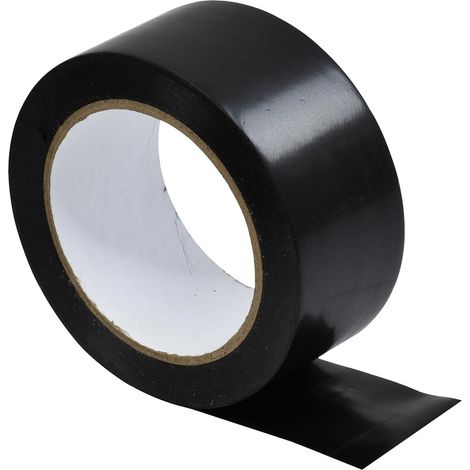 Dapetz ® 1Pc Black Electrical Tape Roll Black Insulation Tape Width 50mm x 33m Strong Adhesive, PVC Insulation Tape for Insulating, Waterproof Electric Tape for Masking, Repair Broken Wires (1/5)