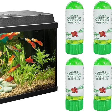 Tablette Purification Eau, Puissante Tablette Purification de l'eau d'aquarium,Tablettes Purification Eau,Aquarium Water Purification Tablet,Purification Eau (1/5)