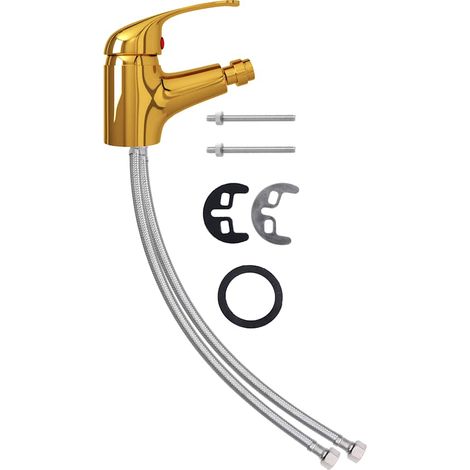 Mitigeur de bidet de salle de bain Doré 13x12 cm CFW759794 (1/5)