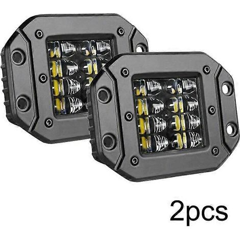 Barre lumineuse de travail LED encastrée NLpearl 2x 5" 40W pour voiture, camion, tout-terrain, bateau, 4x4, quad, faisceau concentré, phares antibrouillard, 12V/24V, 2 pièces, 40W (1/4)