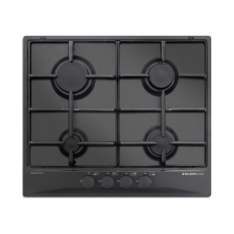 Table de cuisson Glem Gas GT64NC Noir Encastrable 60 cm 4 feux