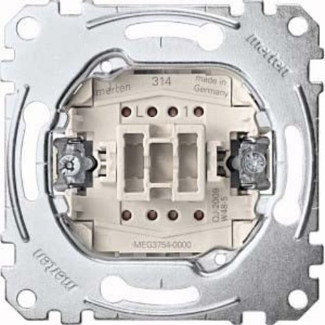 Interruptor merten meg3754-0000 6A fijación tornillos brillante