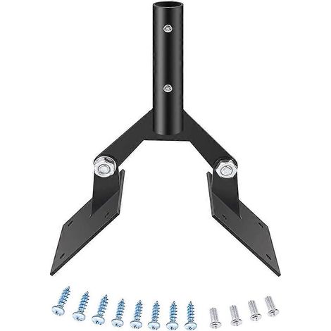 Support de girouette de jardin avec fixations incluses, girouette de jardin réglable à fixer sur le toit pour jardin, noir (1/5)
