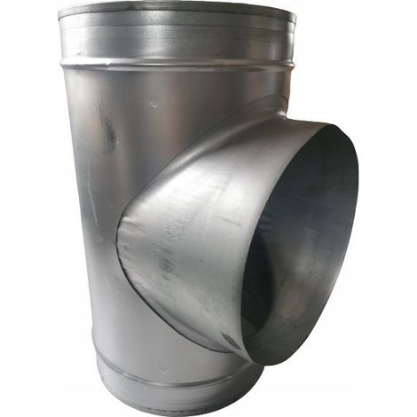 T di ventilazione Spiroflex dn 160 acciaio zincato 90 gradi (1/3)