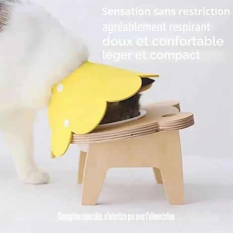 Collier Élisabéthain pour Chats, Collier pour Chat, Motif Tournesol 17 À 27 Cm (1/2)