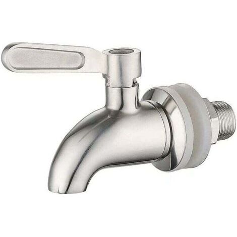 Green Mobility-Distributeur d'eau rotatif en acier inoxydable 304, robinet de 16 mm pour jus, bière, vin, fontaine à boissons, pièce de rechange argentée (1/4)