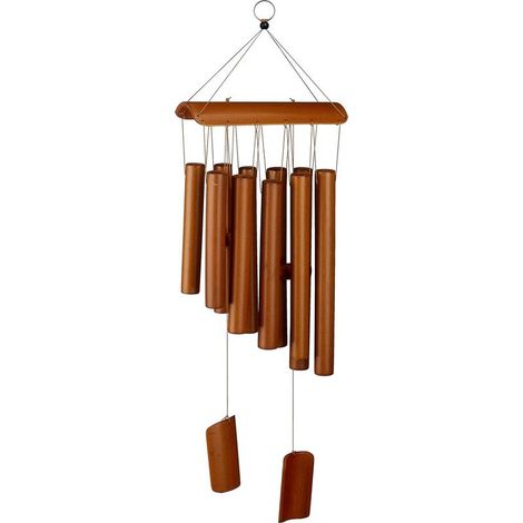 1 Carillon à vent, bambou, sons relaxants, suspension facile, résistant aux intempéries, pour jardin et balcon (1/5)