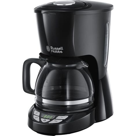 Russell Hobbs 22620-56 Textures Plus Macchina da caffe' con filtro 1,25 L 10 tazze Timer Display colore Nero (1/5)