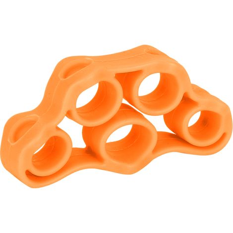 Anneau de Musculation Portable pour Doigts, Poignées de Résistance Élastiques, Renforcement des Mains et Avant-Bras, Lot de 2, Orange (1/5)